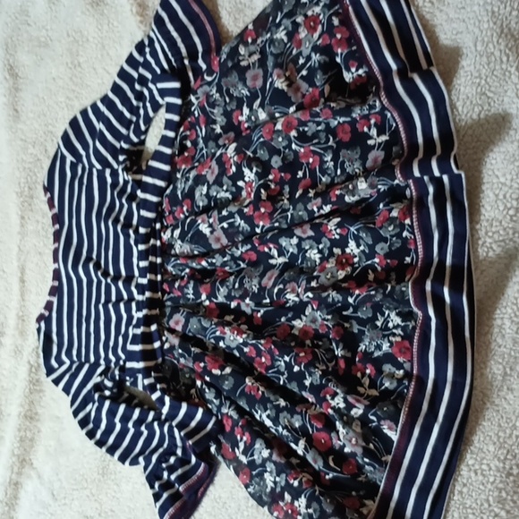 Bonnie Baby 24 Month Navy Blue, White & Burgundy Dress & Diaper Cover Like New! - Picture 7 of 10